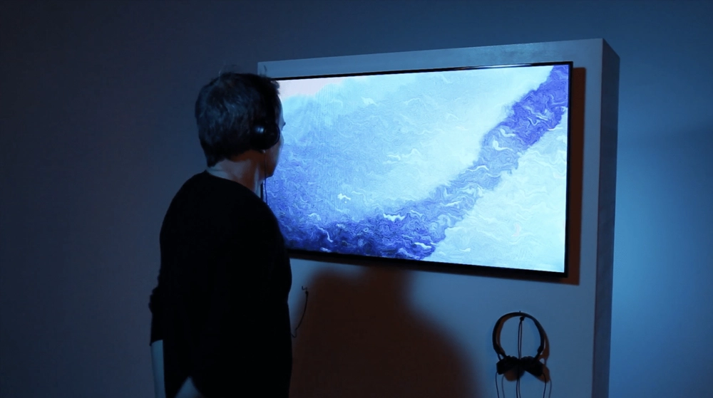 BLUE video installation